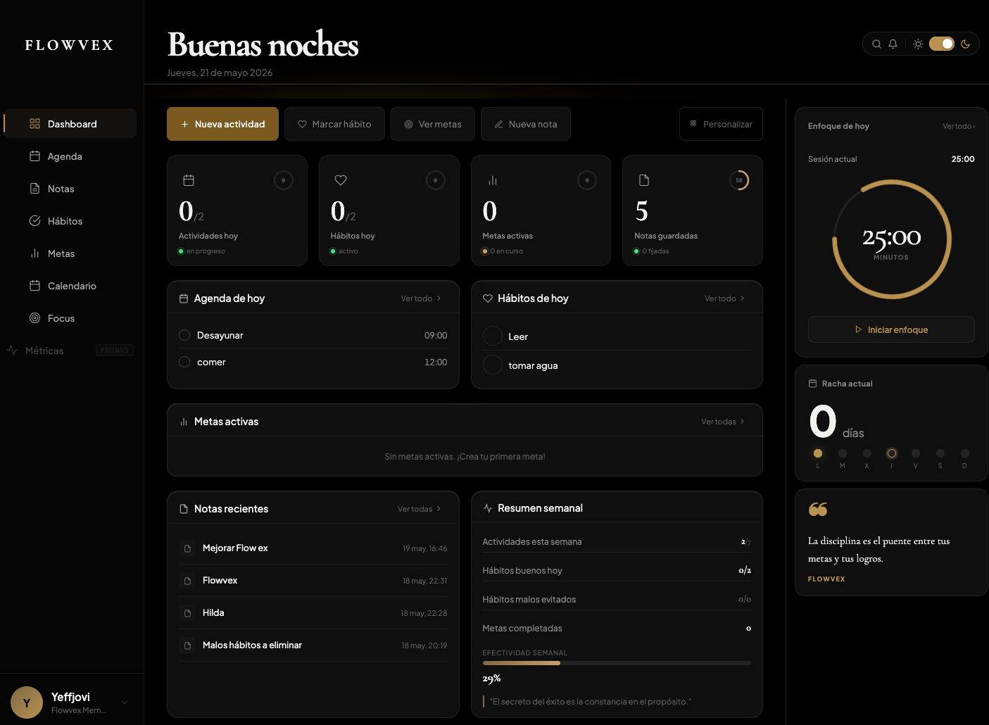Flowvex app